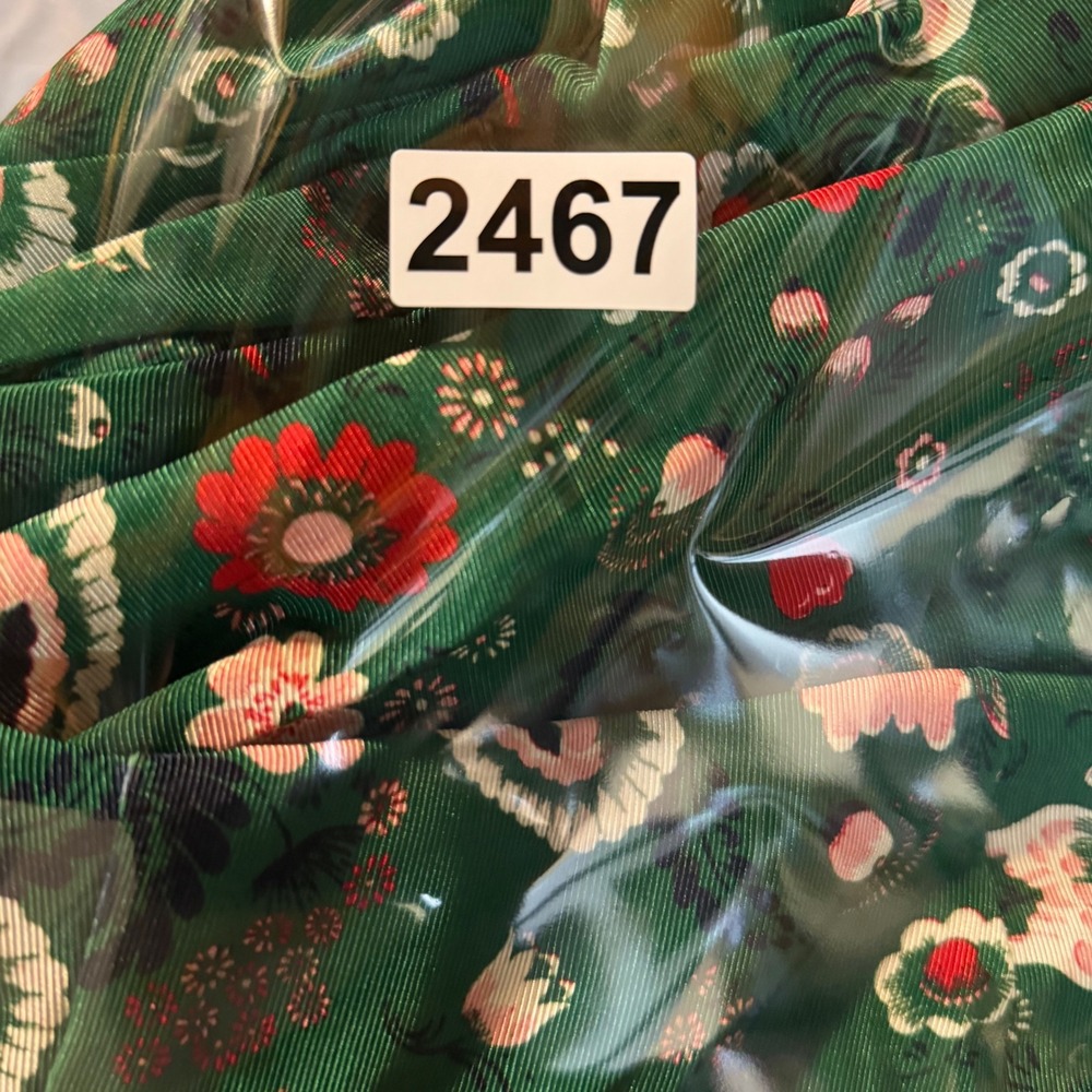 ModCloth Green Floral Fit & Flare Dress Cap Sleeve Pockets Tulle Lining Medium - Picture 11 of 11
